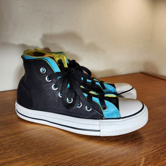 CONVERSE ALL STAR Chuck Taylor Hi-top Double Upper Multicolor Men (4)/Women (6) - Picture 3 of 16